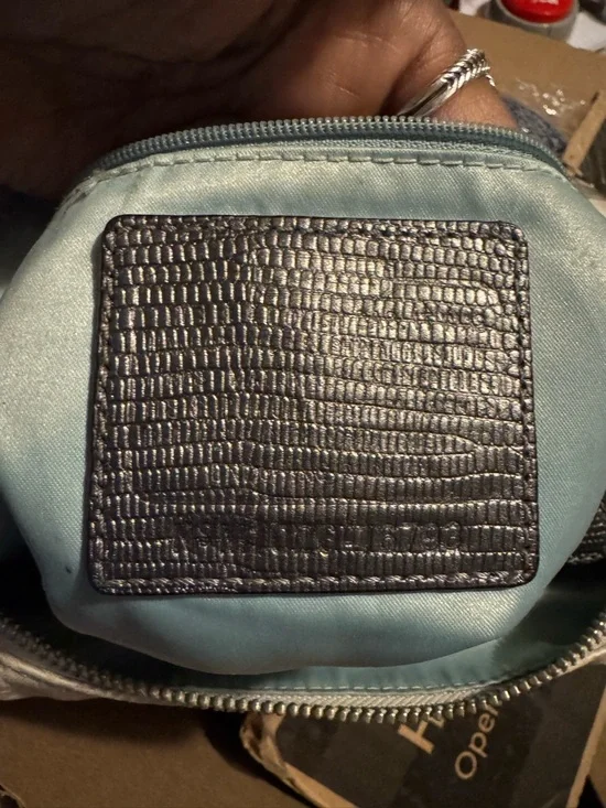 Coach Kristin Y2K shoulder bag featuring an Op Art ombre design in gray GUC - Picture 7 of 9